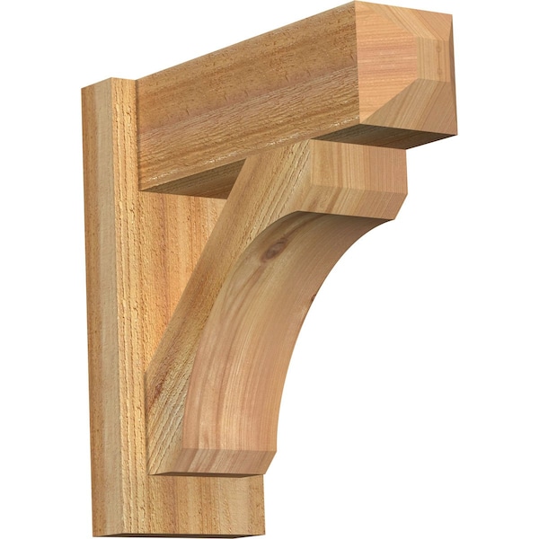 Ekena Millwork Legacy Craftsman Rough Sawn Outlooker, Western Red Cedar, 6"W x 16"D x 16"H OUT06X16X16LEC04RWR - main